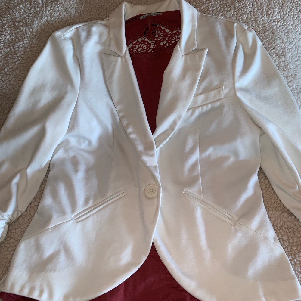Soho white blazer